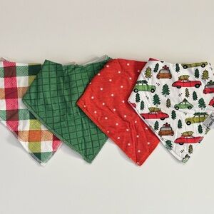 Copper Pearl Holiday Bandana Bibs